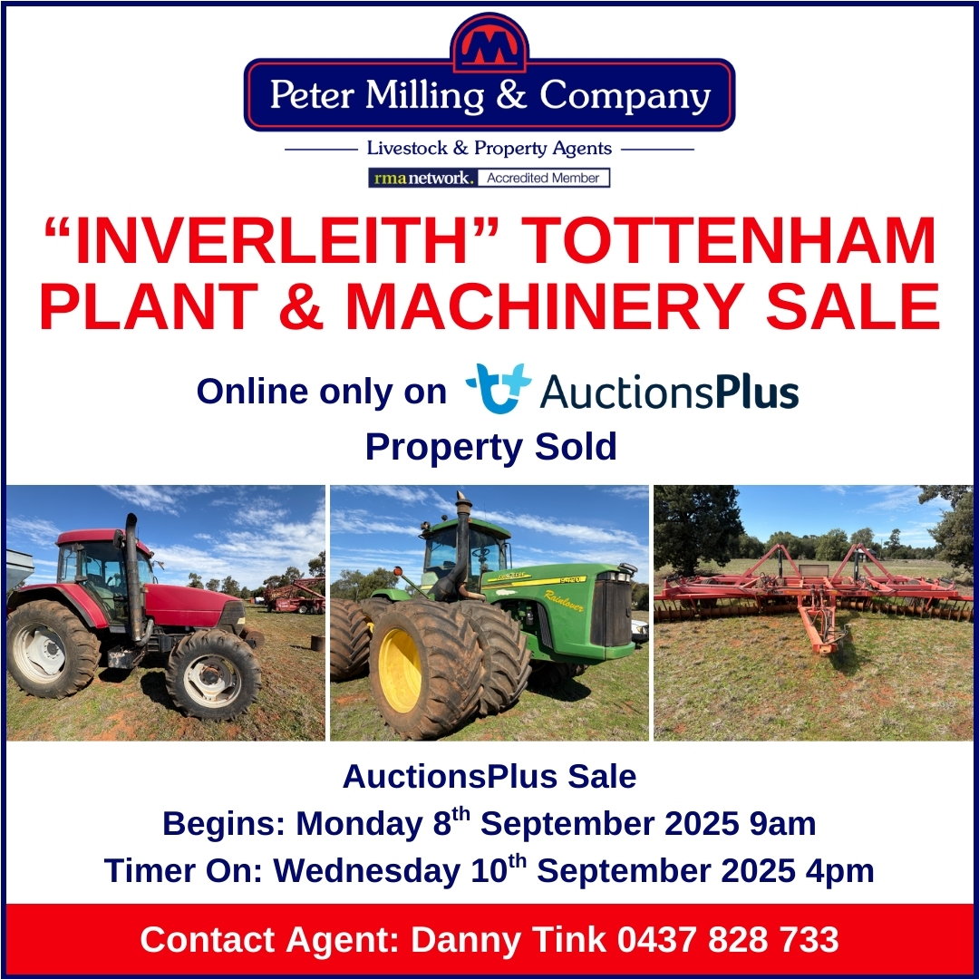 “Inverleith” Tottenham Plant & Machinery Sale – AuctionsPlus - Peter Milling & Company